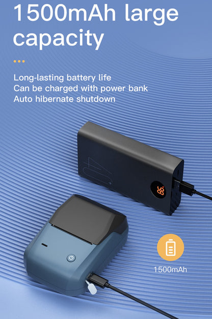 Portable Niimbot B1 Wireless Label Maker Adhesive Sticker Printer Labeling Machine DIY 20-50mm Labels for Office Home