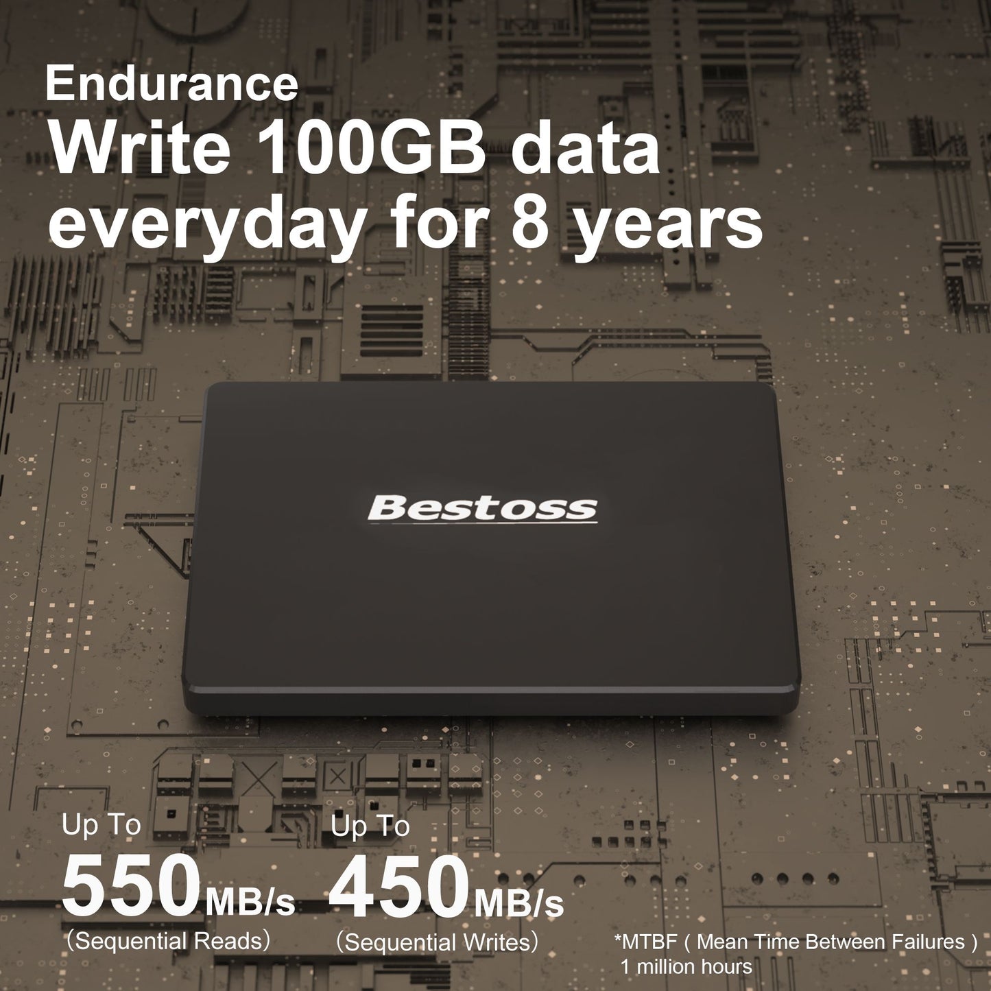 SSD Bestoss 2.5 polegadas SATA 3 120GB 128GB 240GB 256GB 480GB 512GB 960GB 1TB disco rígido interno SSD