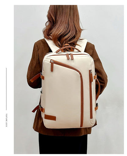 Backpack Unisex New Simple Business Computer Backpack Outdoor Large Capacity Travel Bag Student School Bag for Boys