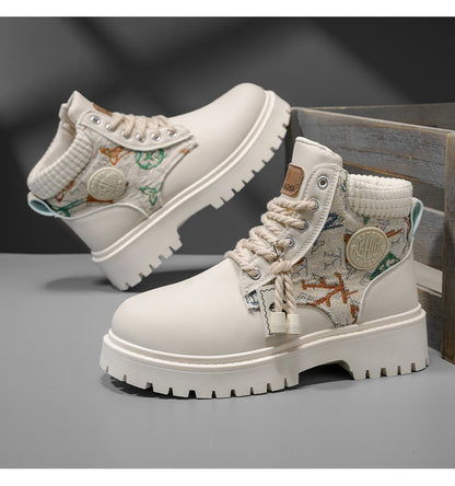 Men's boots four season classic big head casual boots soft sole non-slip breathable Joker high-top outdoor comfort tooling boots