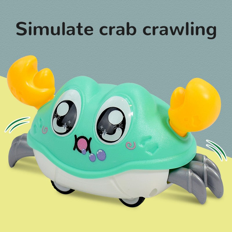 Children's Fun Double Return Force Left and Right Shake Simulation Crab Toy Baby Running Bubble Simulation Crab Crab Crawling