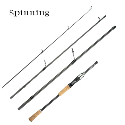 Varas de Pesca Phishger Traveller Spinning Casting Carbon Baitcasting Peso 5-35gM Isca Ultraleve Rápida Truta Mini Artigos Para Vara