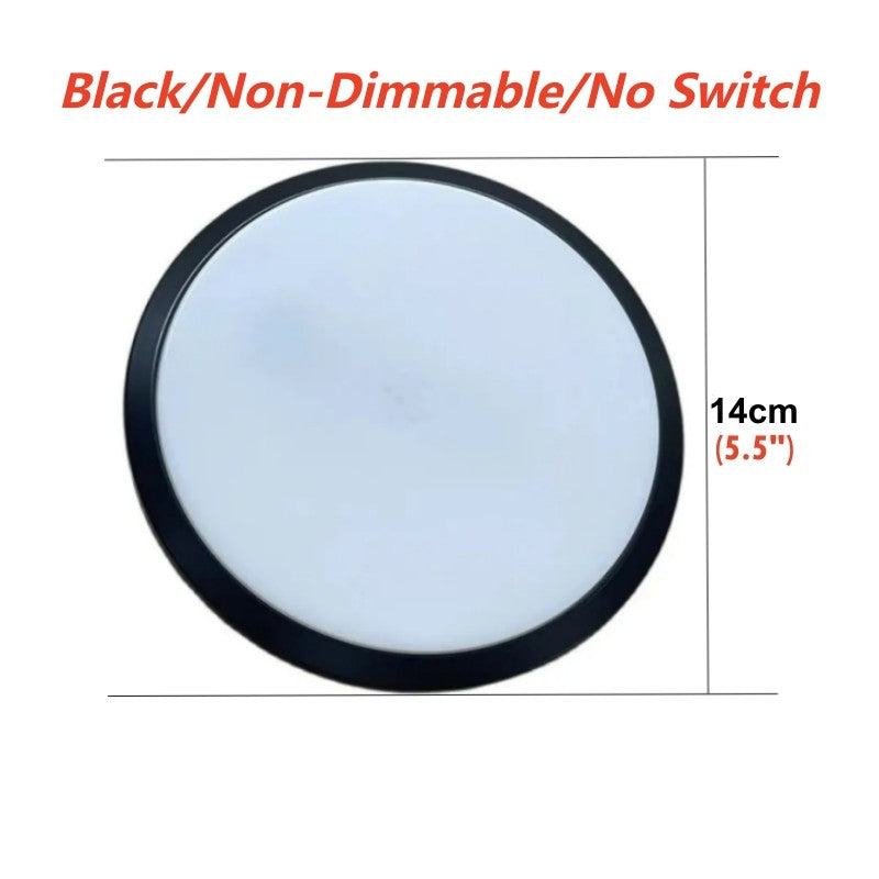 Tokili 12V/24V Dual Volt Ultra-Thin LED Puck Lights, Interior RV Marine Overhead Light, for Camper Cabin, Boat & Trailer Ceiling