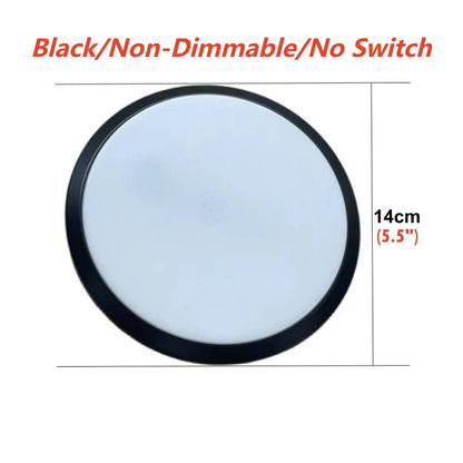Tokili 12V/24V Dual Volt Ultra-Thin LED Puck Lights, Interior RV Marine Overhead Light, for Camper Cabin, Boat & Trailer Ceiling