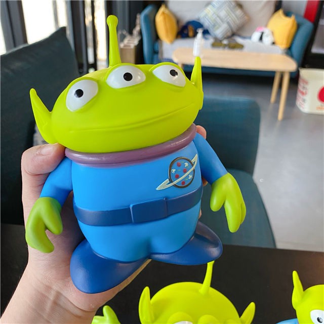 Brinquedo Toy Story Disney Woody Buzzlightyear Alienígenas Verdes de 15CM Boneco Colecionável Anime para Crianças de Presente