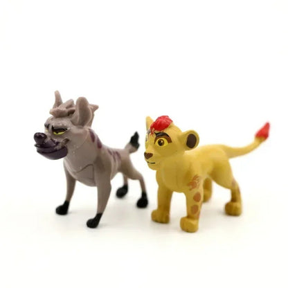 12pçs/lote 4cm Rei Leão Simba Mufasa Kiara Pumbaa Timão Rafiki Figuras PVC Bonecos Estátua Brinquedo Modelo Colecionável Presente de Aniversário Infantil