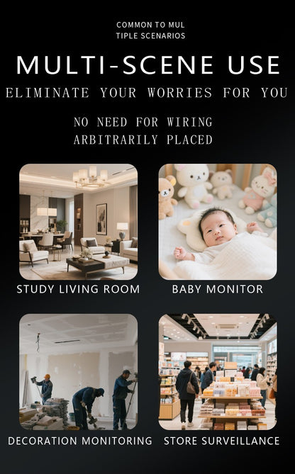 5MP WiFi Camera Indoor Built in Battery Security Protection Mini Camera IR Night Vision Smart Portable CCTV Video Surveillance