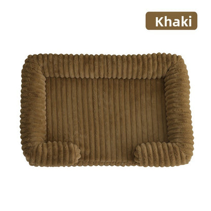 Cama Calmante para Cães Ortopédica em Espuma Viscoelástica Tamanhos P M G GG GGG Sofá com Capa Removível e Impermeável e Tapete de Pelúcia para Cães de Pequeno, Médio e Grande Porte