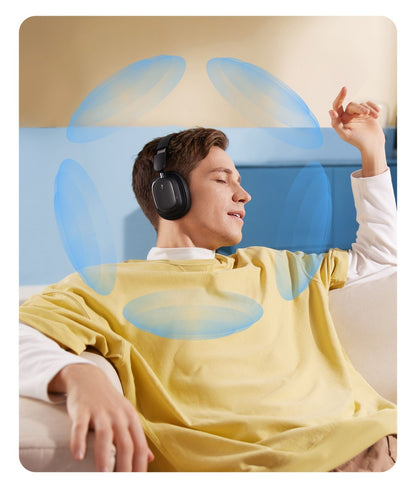 Baseus Bowie H1i Wireless Headphones Bluetooth 5.3 Active Noise Cancellation Headsets Overhead Hi-res Spatial Audio Headphone