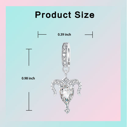 925 Sterling Silver Star Zodiac Signs 12 Constellation Pendant Fit Original Bracelet Making for Woman Jewelry Fashion Pendant
