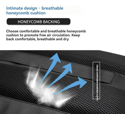 Mochila de viagem a vácuo, sistema de compressão de ar expansível à prova d'água com trava TSA, mochila de viagem