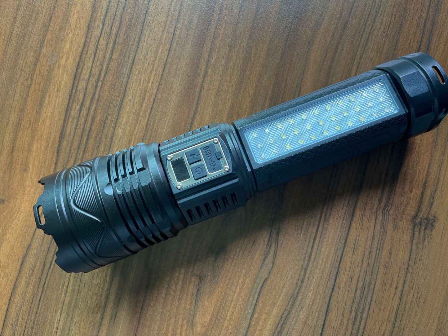 1000000LM Most Powerful LED Flashlight Rechargeable Type-c Flashlight Long Range 6000M Tactical Torch Light For Fishing Hunting