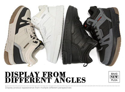 Baasploa Men Winter Sneakers Casual Skateboard Shoes for Men Comfort Plush Warm Cotton Shoes Non-Slip Outdoor Male Sneakers