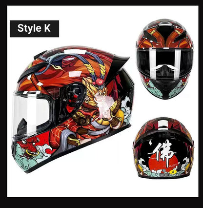 Capacete de Moto de Rosto Inteiro de Alta Qualidade Masculino Feminino Capacete de Corrida de Moto DOT capacete casqueiro casque