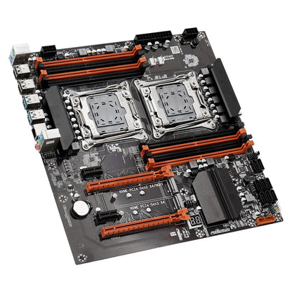 MOUGOl X99 Dual CPU Gaming Motherboard DDR4 M.2 NVME USB3.0 E-ATX LGA2011-3 Support Xeon E5 2680 V4 CPU Server Motherboard