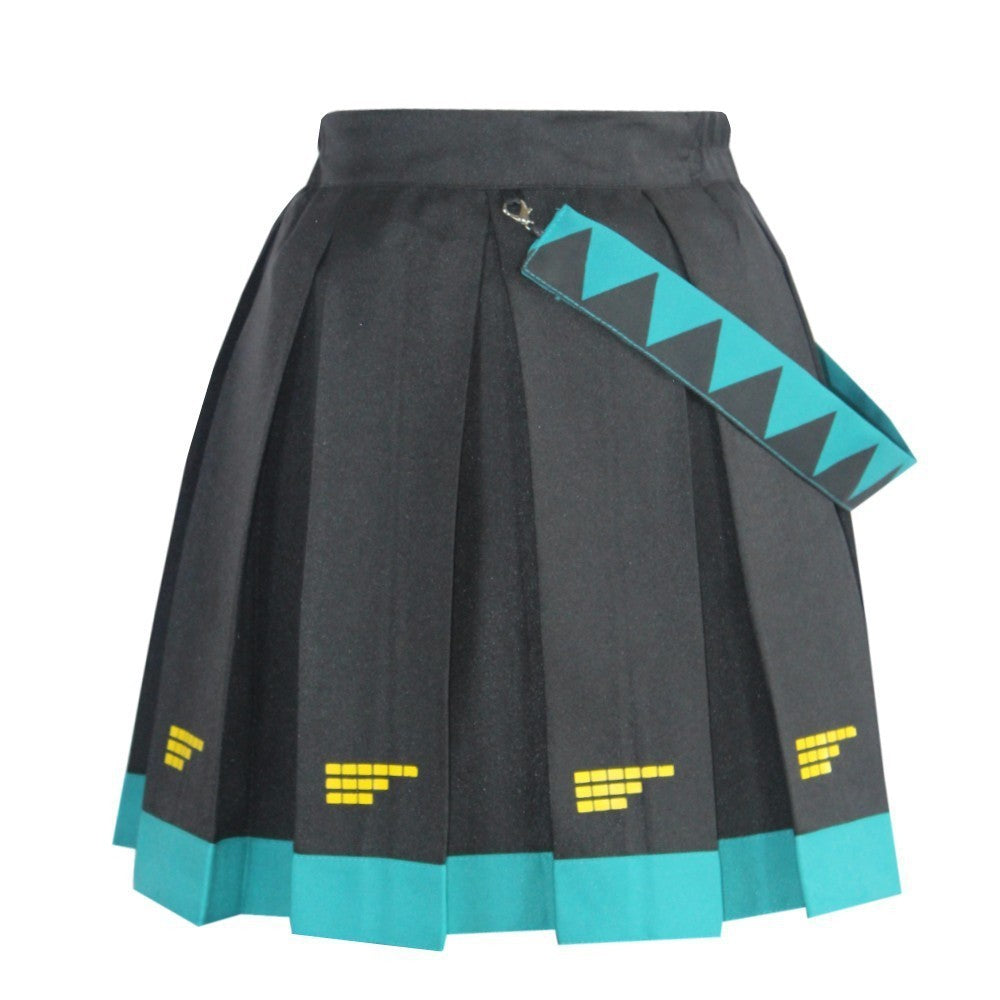 Anime Character Performance Clothes Hatsune Miku MIKU Anime Clothes Cosplay Clothes JK Skirt Same Suit Wig Accessories Halloween