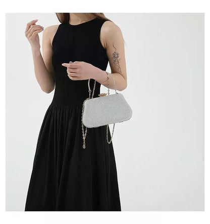 Luxury High Design Women Evening Bag Brand Party Banquet Glitter Bag for Ladies Wedding Clutch Handbag Shoulder Bag Chain Bolsas