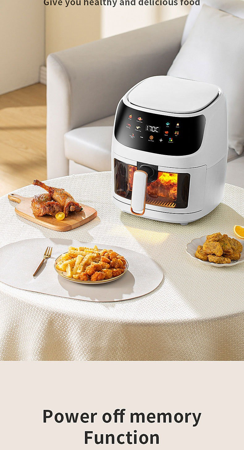 Fritadeira Elétrica 8L Inteligente para Uso Doméstico Cozinha Pizza Cooker Sem Óleo Forno Torradeira Fabricante Atacado 110/220V