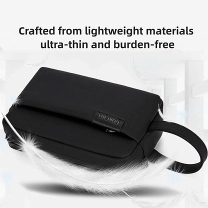 Retro Zipper Closure Leather Clutch Bag Multi-layer Versatile Men's Handbag Large Capacity Waterproof Phone Purse Office