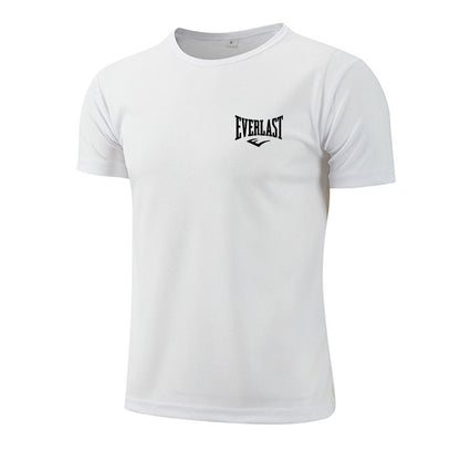 2025 Men's Summer Exercise Trainning Boxing T-shirts High Grade Breathable Quick Dry Short Sleeved Top Marathon Gym Fitness Tees