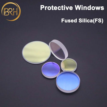 BRH Glass Laser Protection Lens/Protective Windows Dia18/20/22.35/24.9/25.4/26.5/27.9 /28 For Fiber Laser Cutting Machine