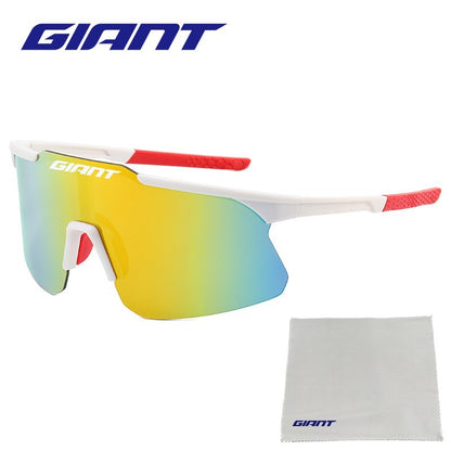 Óculos de sol esportivos gigantes masculinos e femininos para ciclismo ao ar livre, bicicleta, direção, viagem, podem ser combinados com um estojo de pano para óculos.