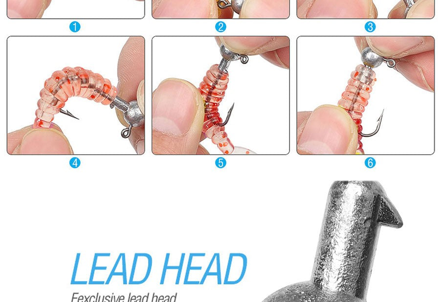MrLurion 30pçs 1g 2g 3g 5g 10g 14g 18g 22g 25g 28g Anzol tipo jig head, anzol redondo para iscas soft e crank