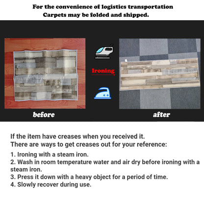 VIKAMA Christmas-themed Round Rug Stain-resistant and Durable Bedside Mat for Bedroom Living Room Sofa Rug Home Decor