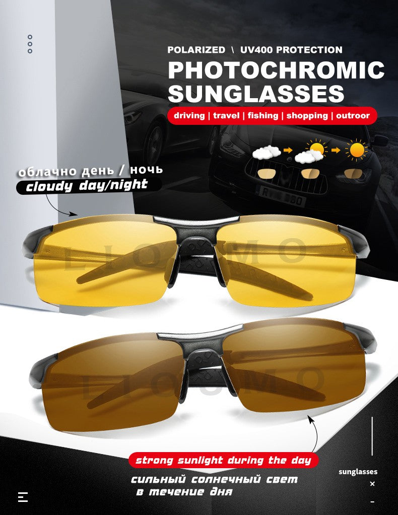 Top Anti-glare Day Night Vision Glasses For Driving Men Polarized Sunglasses Photochromic Driver Goggles Glasses zonnebril heren