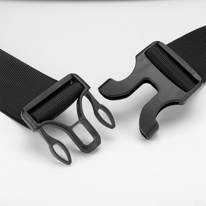 1 men's multifunctional sports waist bag - multi-layer zipper closure, adjustable chest bag, sports style crossbody bag