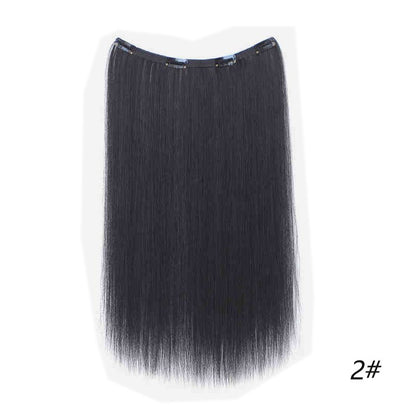 Extensões de cabelo coloridas de uma peça, sem rastros, de orelha a orelha