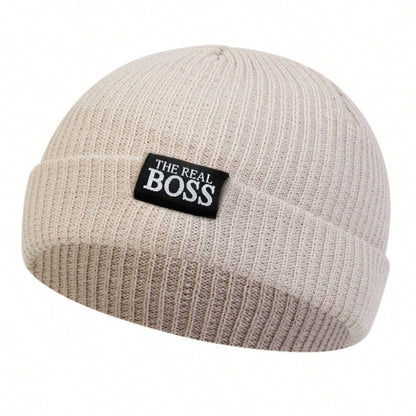 Unisex MILANO Letter Label Beanies Winter Warm Hat Hip Hop Cap Beanie Hat Caps for Women Men