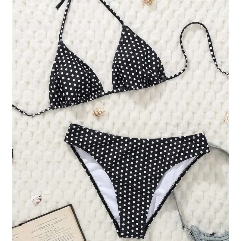 Sexy Dot Bikinis 2025 Women Swimwear Female Swimsuit For Swimming Wear Bathing Suits Brazilian Bikini Set Beachwear Pool Bather