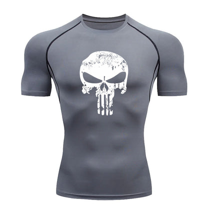 2024 Compression Shirt for Men, Superhero T-Shirt, Quick-Drying, Breathable, Short-Sleeved, Outdoor Sports, Running, S-3XL