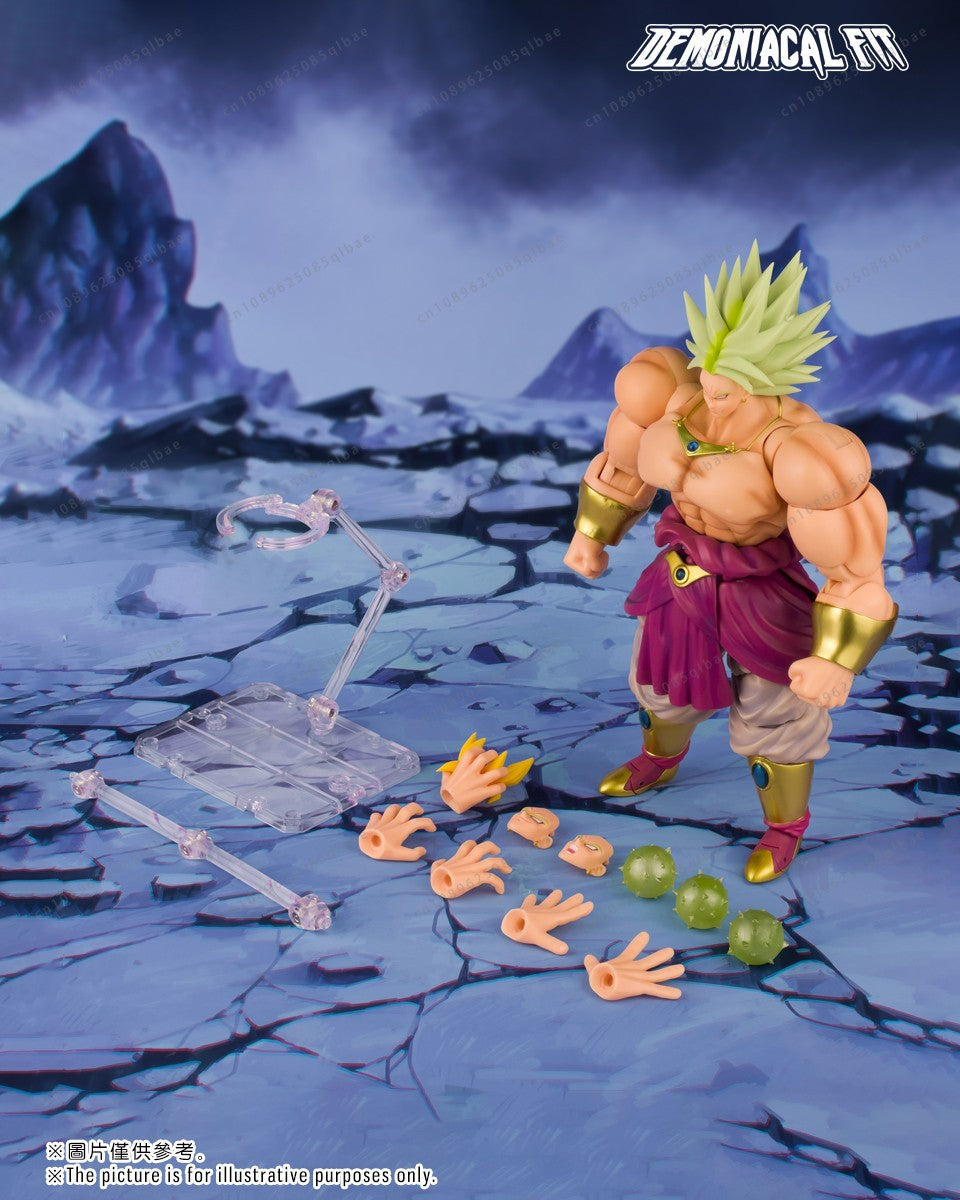 Em Estoque Dragon Ball Demoniacal Fit DF SHF Lendário Berserker Quebra o Universo Broly Boneco de Ação Brinquedo Modelo Presente