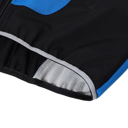 Arsuxeo Men Cycle Jacket Waterproof Windproof Thermal Fleece Bike Jersey MTB Bicycle Riding Running Autumn Winter Jacket Coat