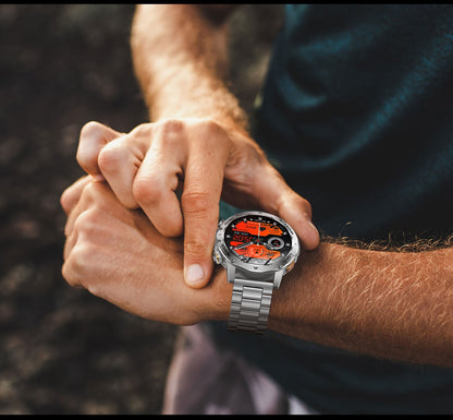2025 Novo Smartwatch Militar T-Rex 3 Ultra Bateria de 1000mAh 5ATM À Prova D'água Lanterna Monitor Cardíaco Rastreador Esportivo Smartwatch Masculino