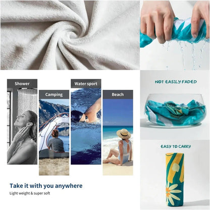 No Pain No Gain GYM Towel Microfiber Beach Towel Absorbent Quick dry Soft Yoga Swimming Resort Mountain Climbing Towel
