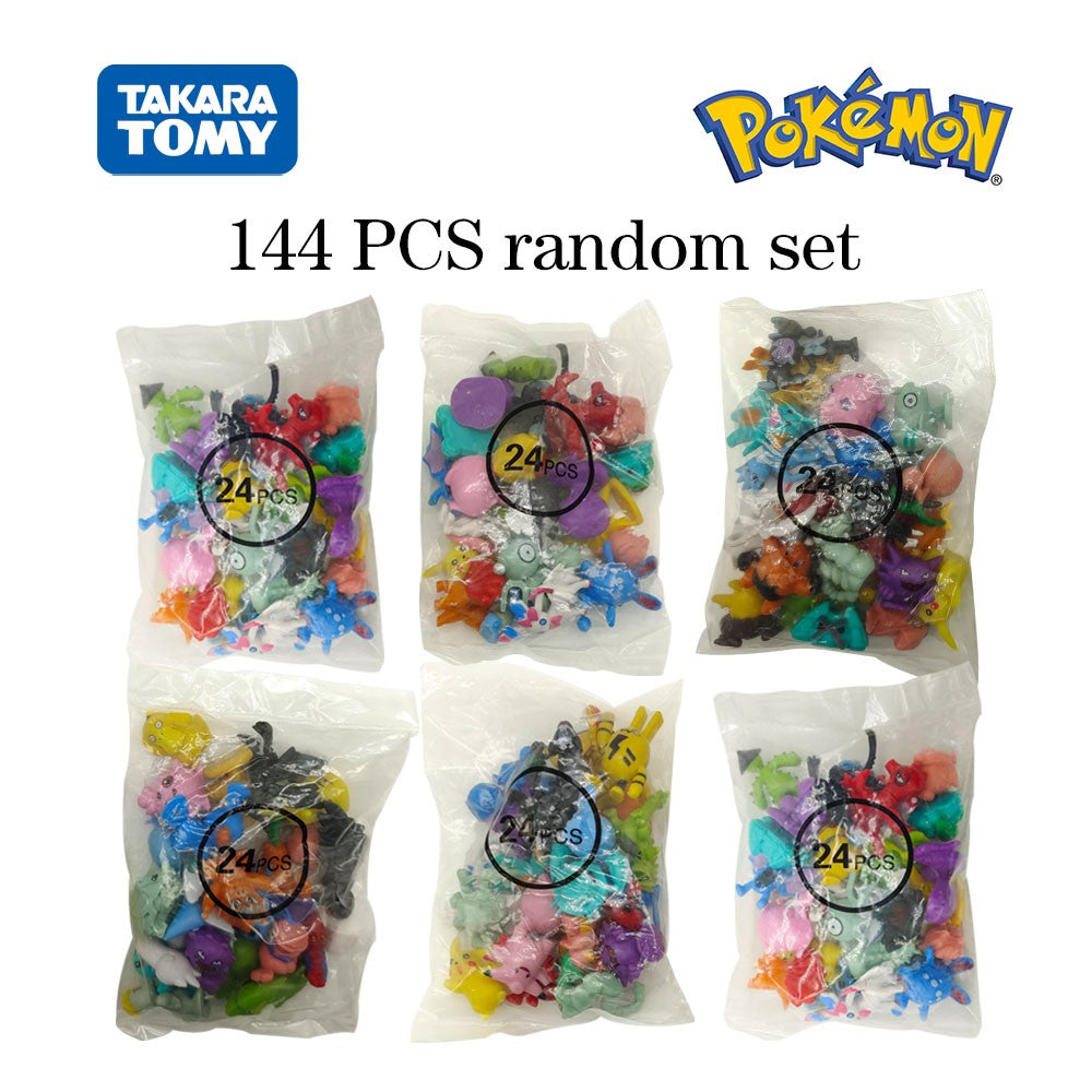Mini Figuras Pokémon 144 de 2-3cm/250 de 4-6cm Modelo Anime Diferentes Estilos Bonecas Fofas Brinquedos Pikachu Pokémon Go Presentes de Aniversário para Crianças