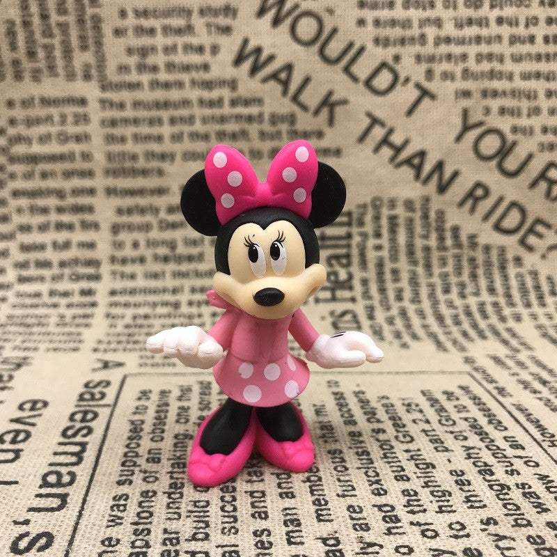 Disney Mickey Minnie Donald Duck Daisy Pluto Clarabelle Cow Cuckoo-Loca Action Figure Toys Anime Figure Doll Gifts For Children