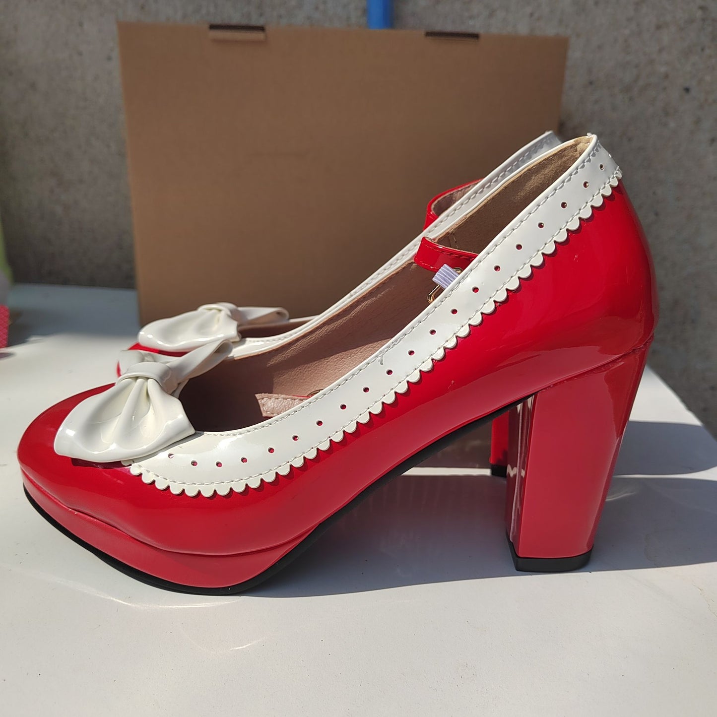 New style women's high heels elegant work single shoes thick heel waterproof platform party gathering OL women's single shoes