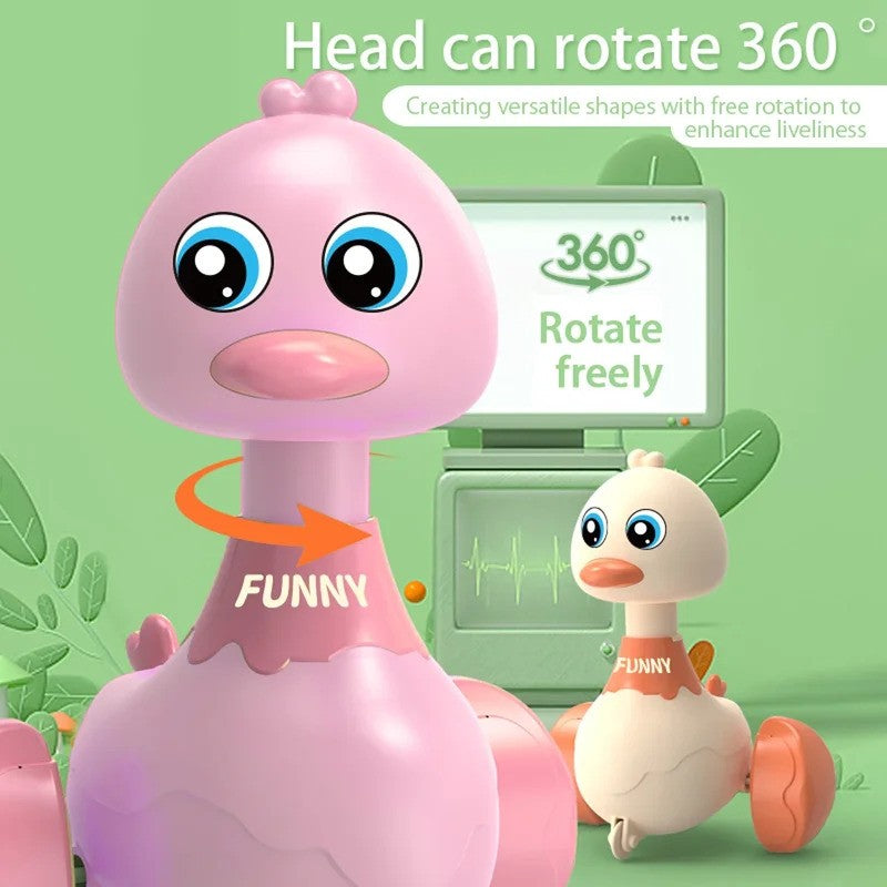 Baby Toy Cars Toddler Swing Press And Go Cute Duck Car Educational Toys For Boys Girls Pull Back Cars Toy Children Xmas Gifts