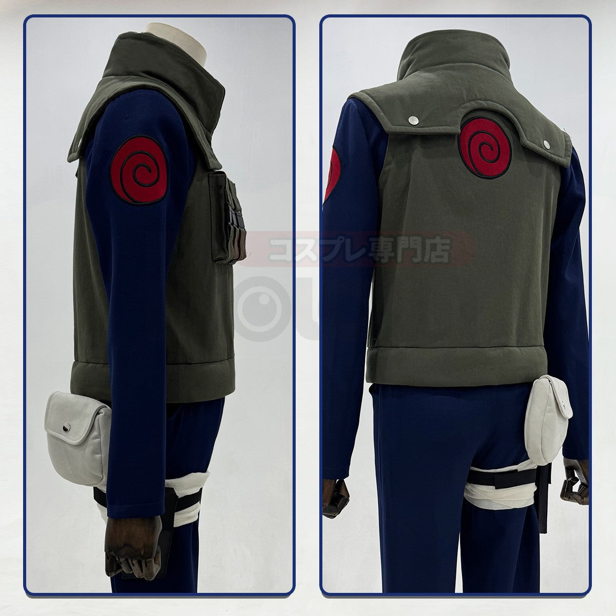 HOLOUN Anime Hatake Kakashi Cosplay Costume Vest T-shirt Pants Pouch Cos Convention Gift Halloween Christmas