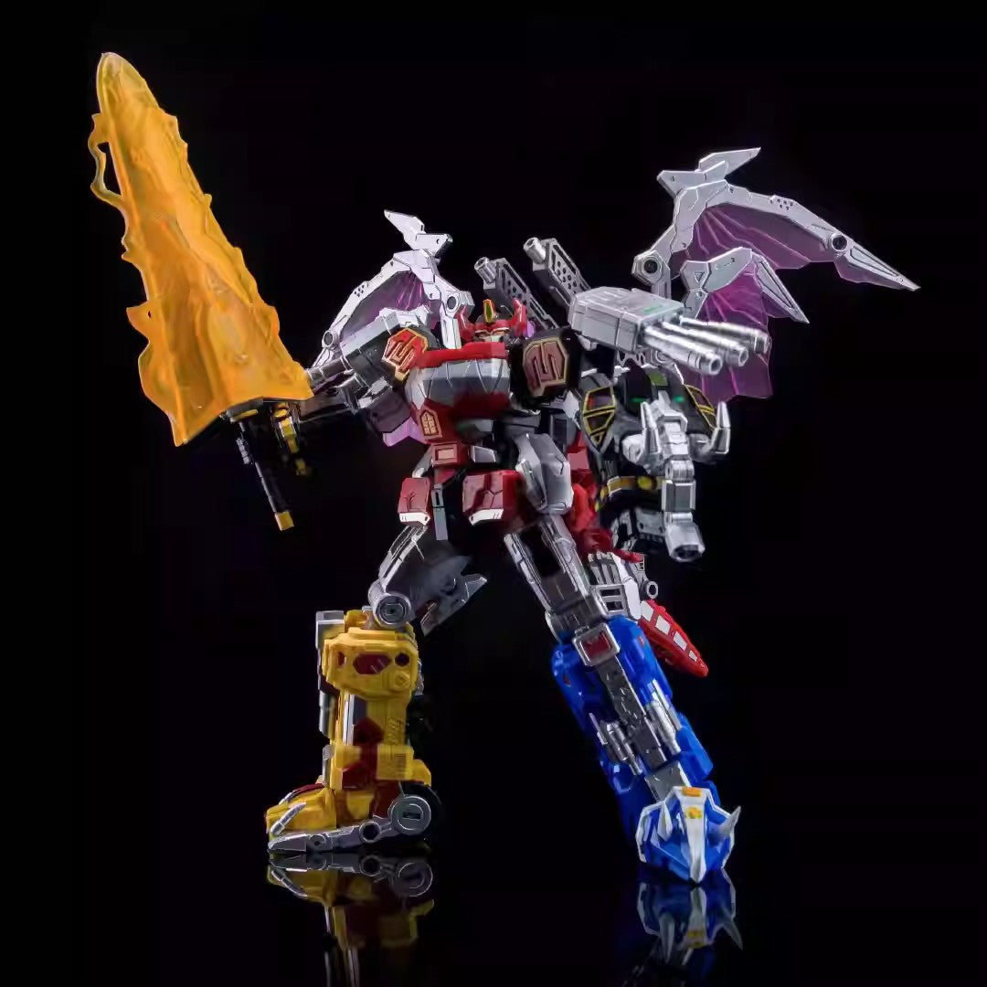 Pré-Venda Power Rangers Lucky Cat Micro Cosmos Mc-05 & Mc-03 Dragon King Caesar Action Figure Colecionável Modelo Montável
