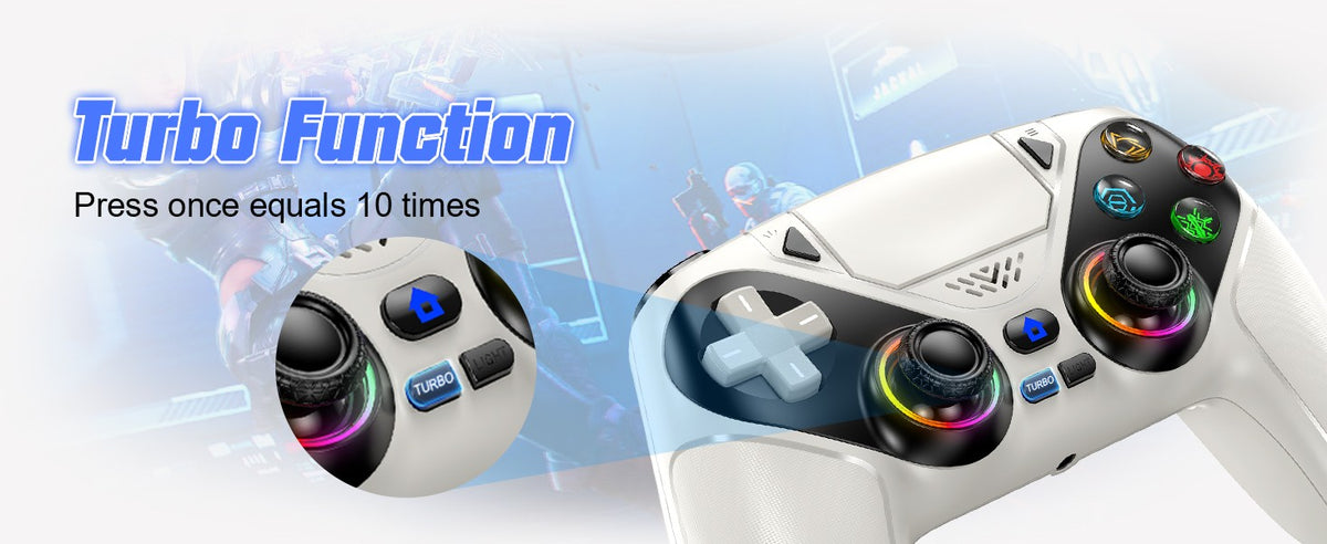 RGB Wireless Gamepad,For Playstation 5/PS5 Controller,With Turbo Dual Sense Vibrate Programming 3D Gaming Controller Console