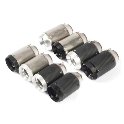 Universal Motorcycle Exhaust CNC Carbon Fiber Escape Muffler For Kawasaki Z900 FZ6 RC390 S1000XR