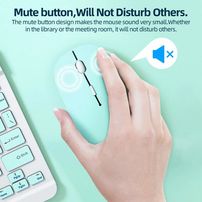 Mouse Bluetooth Silencioso Marcaron Óptico Sem Fio para Computador Notebook iPad Samsung Tablet Universal Rato Silencioso