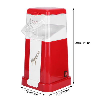Electric Automatic Popcorn Machine Mini Portable Popcorn Maker Household Corn Popper for Kitchen