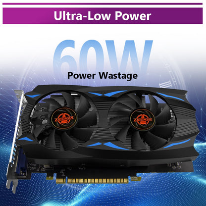 Placa de Vídeo AIBOMAN NVIDIA GTX750Ti 4G GDDR5 128Bit 28nm PCI Express 3.0 X16 para Jogos Componentes de Computador de Mesa