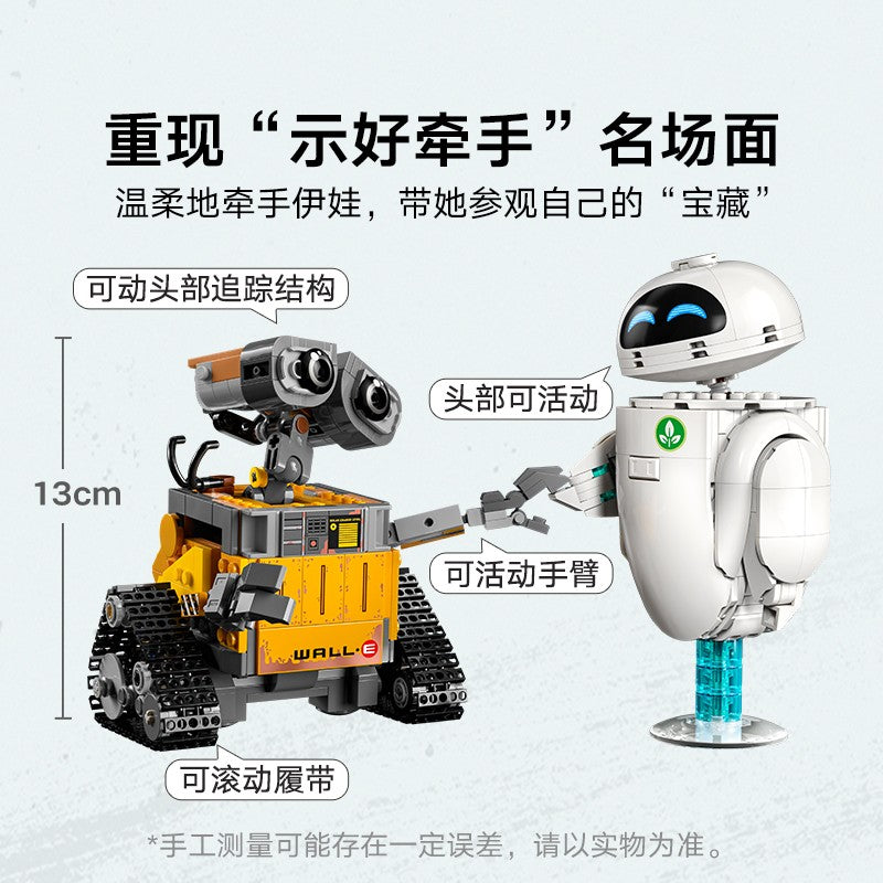 Lego Disney Wall-E e Eva 43279 Robô Blocos de Construção Brinquedo Presente para Meninos e Meninas
